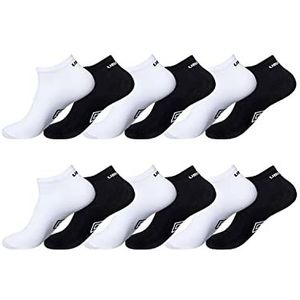 UMBRO Sokken voor heren, bewegingsvrijheid, sportsokken voor heren, stretch, anti-irritatie, verpakking van 12 stuks, zwart-wit, 39/42, meerkleurig (multicolore A - Mc), 39-42 EU
