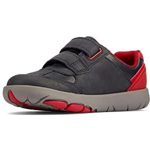 Clarks Rex Play K Sneakers voor jongens, rood (navy red), 28 EU