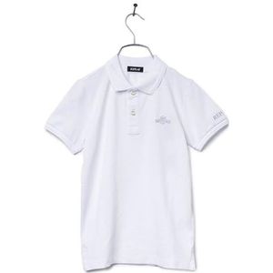 Replay Poloshirt voor jongens, katoen, korte mouwen, 001, wit, 4 Jaar