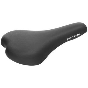 Venutra Eco MTB-zadel, fietszadel, MTB-zadel, mountainbike-zadel, 253x137 mm, incl. klem voor kaarszadelpen, zwart