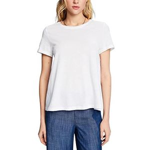 ESPRIT Klassiek T-shirt met ronde hals, 100% katoen, wit, XS