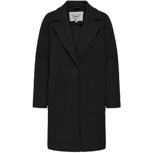 ONLY Dames ONLNEWVICTORIA Life Coat OTW NOOS jas, zwart/detail: melange, XXL, Black/Detail:MELANGE, XXL