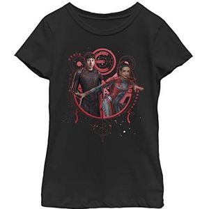 Marvel Druig And Makkari Duo T-shirt voor meisjes (1 stuks), zwart, L
