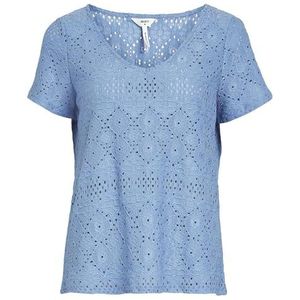 Object Dames Objfeodora S/S V-hals Top Noos blouse, provence, XS