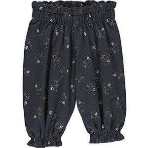 Fred's World by Green Cotton Baby Star Flared Casual Pants voor meisjes, nachtblauw, 80 cm