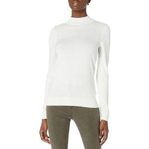 Amazon Essentials vrouwen lichtgewicht Mockneck trui,Ivoor,XS-S