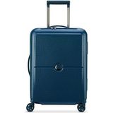 DELSEY TURENNE cabinekoffer/handbagage trolley, 55 cm, 4 dubbele wielen, extreem licht, nachtblauw (blauw) - 00162180102