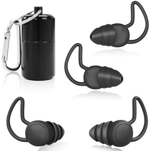 SURFOU Oordopjes om te slapen, zijslapers, twee paar, oordopjes, vliegtuig, drukcompensatie, slaap, gehoorbescherming, oordopjes voor slaap, tegen snurken, sterk volwassenen