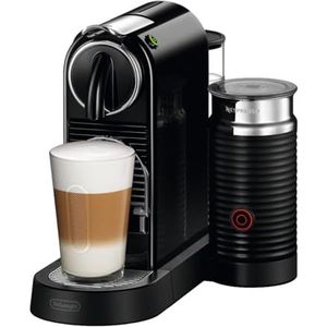 Nespresso De'Longhi CitiZ EN 267.BAE, Melk- en koffiemachine, koffiecapsulemachine, 19 bar druk, warm en koud melkschuim met Aeroccino3, 1710 W, zwart