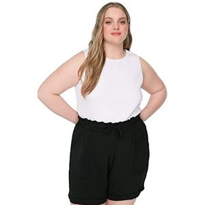 Trendyol Vrouwen Regular Standard Crew Neck Knit Plus Size Undershirt, Kleur: wit, XL grote maten