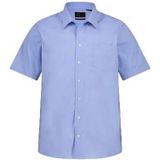 JP 1880 - Herenhemd - Helleblau - Halve Mouwen - Verstelbare Kraag