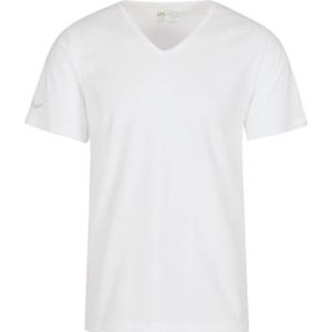 Trigema Heren V-shirt van 100% biologisch katoen (KBA), wit (wit C2c 501), XXL