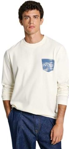 Pepe Jeans - Sidney Tee - T-shirt - Wit - 100% Duurzaam Katoen - Regular Fit