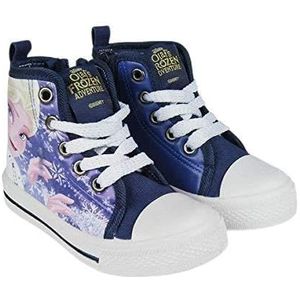 Cerdá Meisjes Deportiva Alta Frozen Elsa Lage Top Sneakers, Blauw (Azul C37), 1 UK