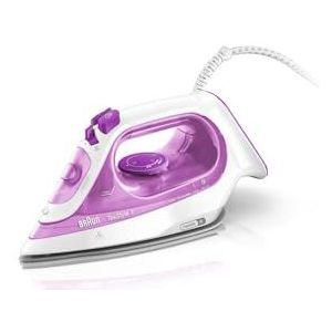 Braun TexStyle 3 SI 3030 Droog- en stoomstrijkijzer Keramische Ultra-Glide zoolplaat - Strijkijzer - Roze