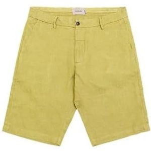 GIANNI LUPO Heren linnen shorts GL5039BD-S24, Geel, 52 NL