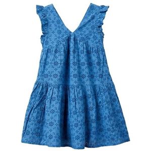 United Colors of Benetton Jurk voor meisjes en meisjes, Blauw, 160 cm