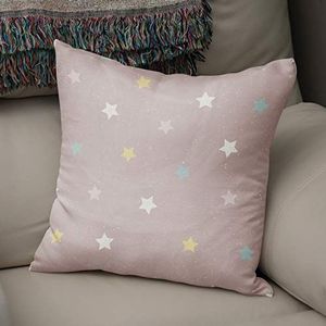 Bonamaison Decoratieve kussenhoes willekeurig patroon, gooien kussenhoezen, home decoratieve kussenslopen voor woonkamer, bank, slaapkamer, grootte: 43x43 cm - ontworpen en vervaardigd in Turkije