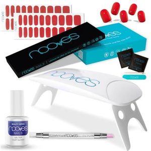 NOOVES - Starter Kit Beauty - Rood - 2 Gelfolies voor Nagels - UV/LED-Nageldroger