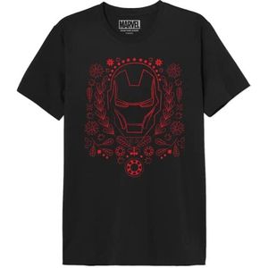 Marvel T-shirt voor heren, Zwart, XXL