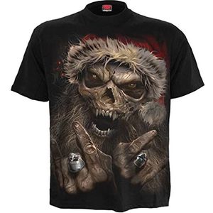Spiral - Rock Santa - T-Shirt Zwart, Zwart, S