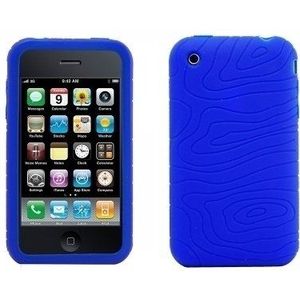 Logotrans Design Series Silicone Case voor Apple iPhone 3G/3GS blauw