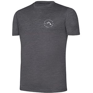 Black Crevice Heren Merino T-shirt I hoogwaardig merino shirt I heren T-shirt van 70% merinowol & 30% PES I temperatuurregulerend T-shirt heren I Mulesingvrij shirt voor heren, antraciet, M