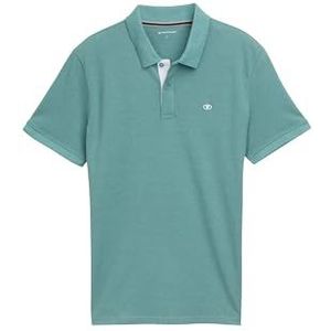 Tom Tailor - Poloshirt - Effen - Katoen - Korte Mouwen - Gestikt Logo