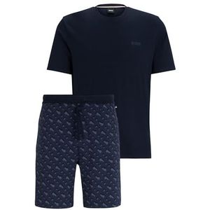 BOSS Mono Short Set Pyjama_T_Shirt voor heren, Dark Blue403, M