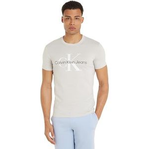 Calvin Klein Jeans Heren T-shirt met korte mouwen en ronde hals, Maanrots, XS