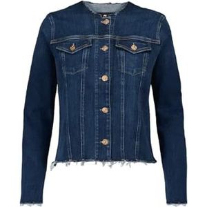 7 For All Mankind Dames Denim Jacket Slim Illusion Eloquent JACKE, Dark Blue, X-Small