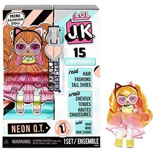 LOL Surprise JK Mini Modepop- 15 Verrassingen, Kleding en Accessoires - Vanaf 6 Jaar- Om te Verzamelen - Neon Q.T.