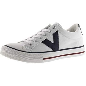 Victoria Tribu Unisex Canvas Low Tennis & Contrast Logo & Rubber Toe 1065164 for Adults BLANCO 44