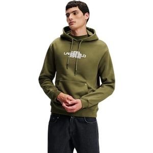 Karl Lagerfeld Jeans, Heren, Foil Logo Hoodie, Regular Fit, Groente, S