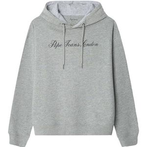 Pepe Jeans Dames W Basic Hoodie Sweatshirt, Grijs (mergel grijs), S