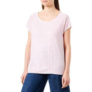 Gestreept Raglan T-shirt, rood, XS