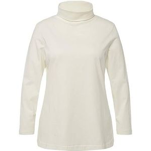 Ulla Popken Basic T-shirt voor dames, naturel, 50/52 NL