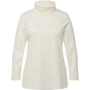 Ulla Popken, Dames, grote maten, basic shirt-trui, naturel, 54/56 NL