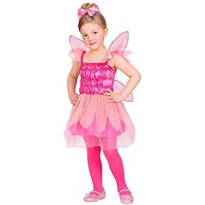 Widmann - Kinderkostuum kleine fee, roze, jurk, feeënvleugels, carnavalskostuums, carnaval