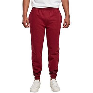 Build Your Brand Heren joggingbroek Basic sweatpants, sportbroek voor mannen verkrijgbaar in vele kleuren, maten XS - 7XL, bordeaux, XXL
