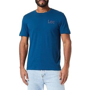 Lee Medium Wobbly Tee T-shirt voor heren, blauw, M