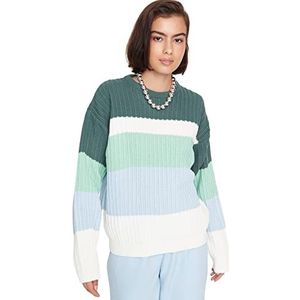 Trendyol Trui - Groen - Oversize M Groen, Groen, M
