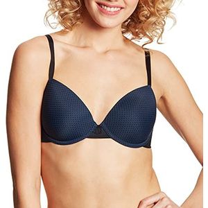 Maidenform Onzichtbare beha met beugels, Comfort Devotion Ultimate voor dames, marineblauw/zwart, 90D