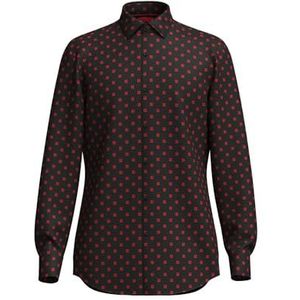 HUGO heren Shirt Kenno, Open Pink961 , 46