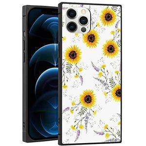 Hoes voor iPhone 12 Pro Max Vintage Floral full-body beschermhoes