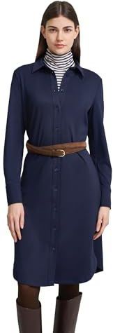 Blousejurk - Marine - 70% Viscose 25% Polyester 5% Elastaan