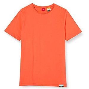 s.Oliver Junior Jongen T-shirt Mit Muster, Oranje (2047 Banaan Bloem Rood), S (Regular)