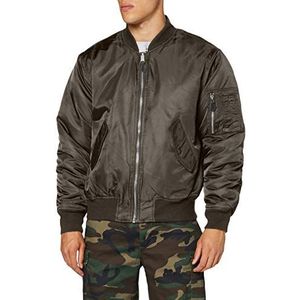 Brandit Heren MA-1 Jas, bomberjack, pilotenjack Blouson, antraciet, M