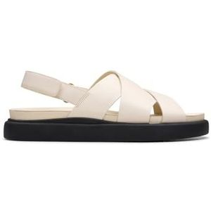 Clarks - Aristella Sun - Sandalen - Crèmekleurig Leer - Casual