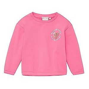 TOM TAILOR Meisjes sweatshirt met pailletten, 15799-carmine roze, 104/110, 15799-Carmine Pink, 104/110 cm